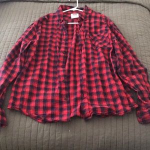 Plaid flannel shirt